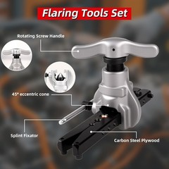 Tubing Flaring Tool Kit, 7 Dies 3/16-3/4 Inch 45 Degree Eccentric Flaring Too&hellip;