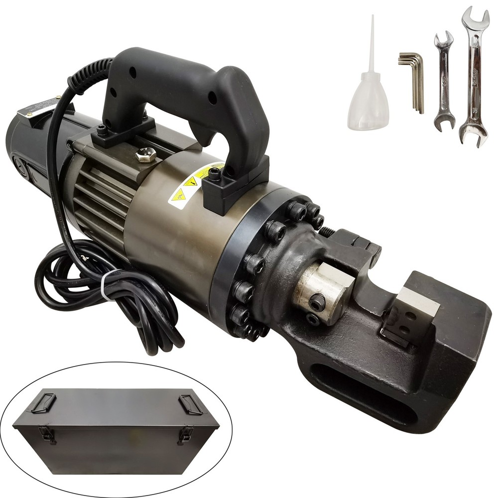 110V Portable Electric Hydraulic Steel Bar Cutter 0.16&Prime;-1.26&Prime; Rebar Cutter 3000W