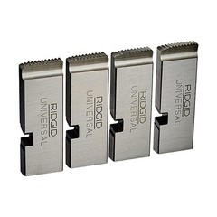 RIDGID 1-2 NPT Alloy Steel Die Set, 11-1/2 TPI, Right‑Hand Threading,