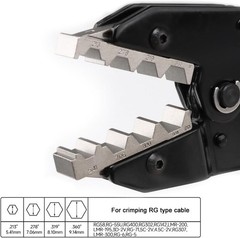 Coaxial Crimping Tool for RG Type Cable -RG5,6,55U,71,142,302,307,400 BNC 3D-2V,