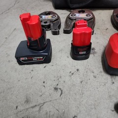 Milwaukee 2473-22 M12 FORCE LOGIC Press Tool Kit with 3 Jaws Used No Case