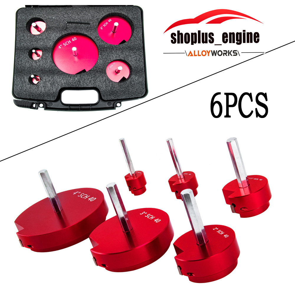 Fits for 1/2&Prime; drills PVC Pipe Reamer Tool Durable 6PCS Pipe Fitting Reamer SET