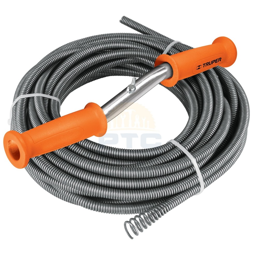 Truper DECAB-150 15 m auger type drain plunger with crank