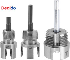 3 Pcs Pipe Threading Tool, Dual-Function Integrated Internal & External Thread C