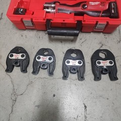Milwaukee 2473-22 M12 FORCE LOGIC Press Tool Kit with 4 Jaws Used
