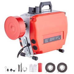 VEVOR Drain Cleaner Machine 120FT x 7/8&Prime; 420W Sewer Snake Auger Manual Feed