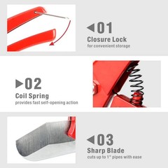 IWISS Icrimp PEX Pipe Cutters Tool for Cutting 1/8&Prime;-1&Prime; PEX Tubings, NOT for PVC