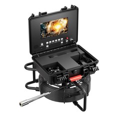 50m Pipe Inspection Camera Drain Sewer Camera 512HZ Self-leveling Meter Counter