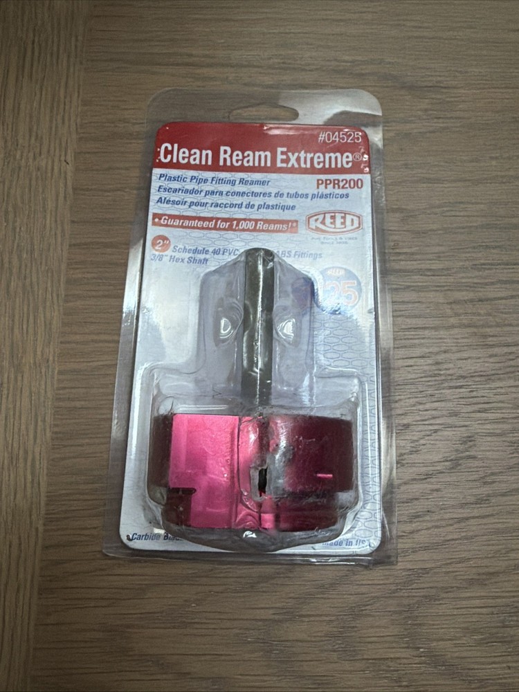 Tool 04525 PPR200 2&Prime; Clean Reamer Extreme Plastic Pipe Fitting Reamer PVC CPVC
