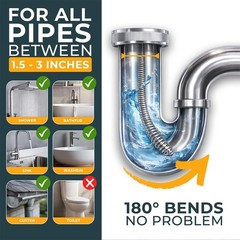 Solid Drain Auger &ndash; 50FT Auto Feed &ndash; Sink Unblocker