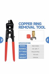 PCKIT-1234PS PEX Crimping Tool Kit with PEX Tubing Cutter, PEX Crimper, PEX Remo