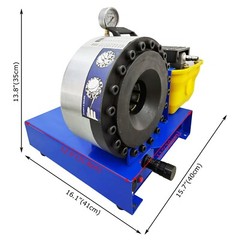1&Prime; Portable Pneumatic Hose Crimper High Pressure Hydraulic Hose Clamping Machine