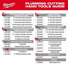 Milwaukee 48-22-4220 1-5/8 in Ratcheting PVC Pipe Cutter Stainless Blade