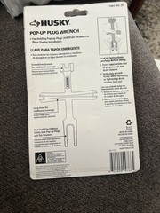 Husky Pop-Up Plug Wrench Drain Holder Tool 1003 005 297 New Open Package