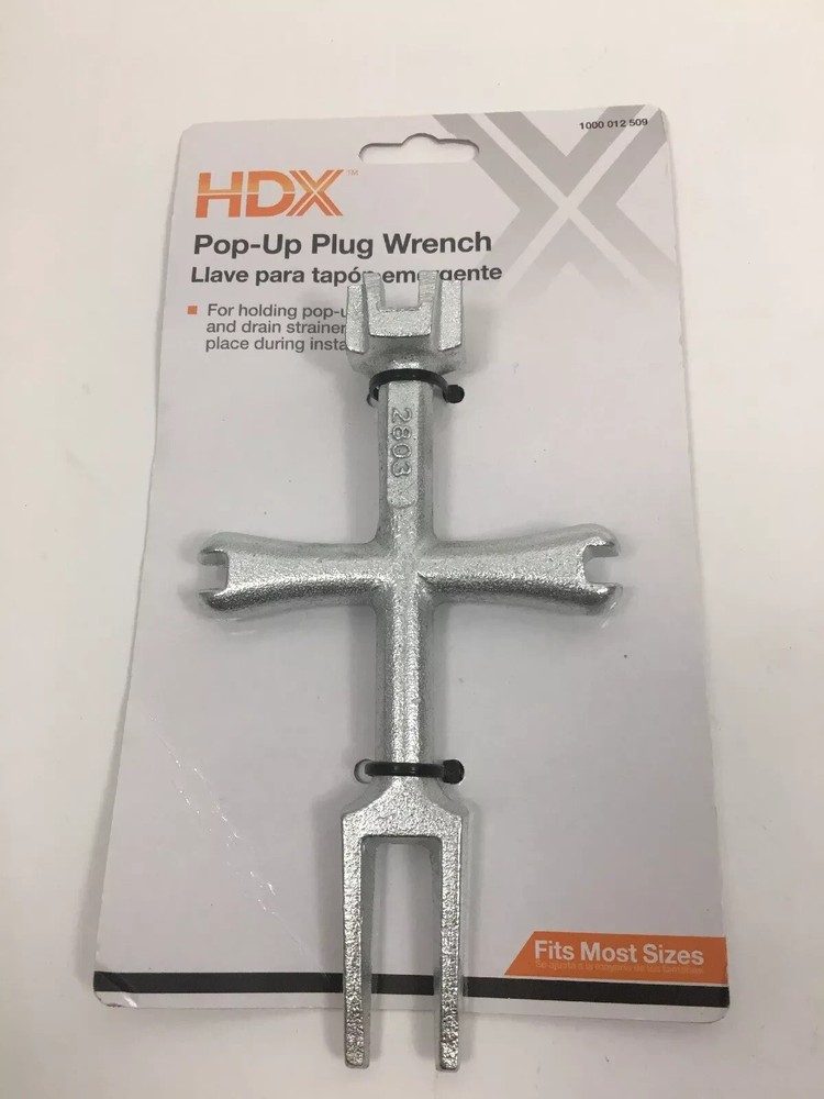 HDX Pop-up Plug Wrench 1000012509 Fits most sizes