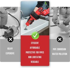 POPULO 12V Cordless Electric Drain Auger, Auto Feed Plumbing Snake Drain