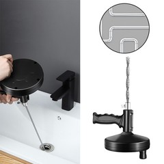 33 Ft Drain Flexible Auger Plumbing Pipe Snake Clog Remover for Kitchen Bathroom