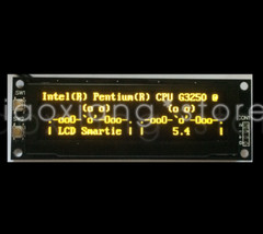 1pc NEW usb2lcd 25664 OLED HTPC monitor screen 3.12&Prime; 1U chassis screen English