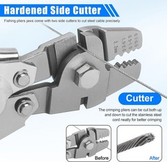 Fishing Crimping Tool Kit Wire Crimping Tool Stainless Steel Fishing Crimping Pl