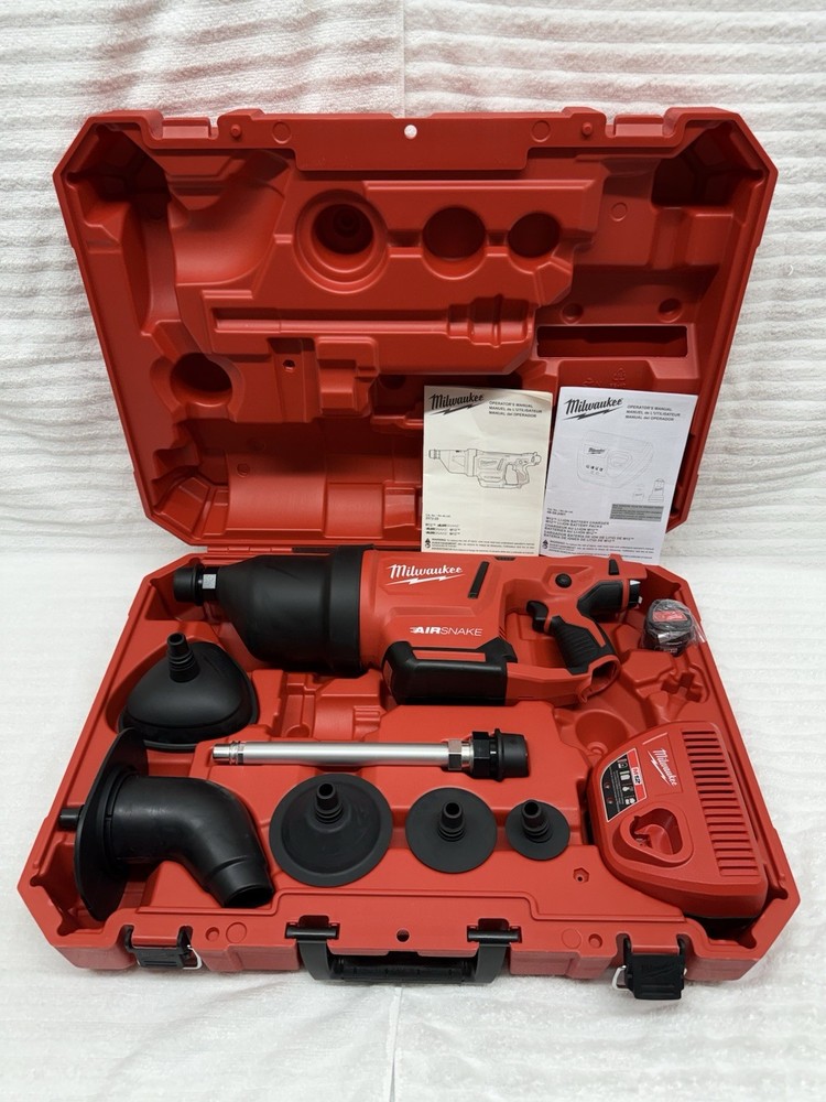 Milwaukee M12 Drain Cleaning Air Gun Kit (2572B-21)