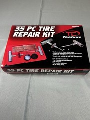 TOOLUXE 50002L -35 Piece Tire Repair Universal Heavy Duty Tire Repair Kit