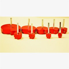 Complete Plastic Reamer Set PVC Pipe Fitting Reamer Kit Standard 1/2&Prime; Drills 9Pc