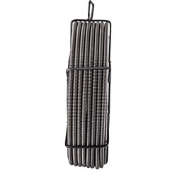 75ft Drain Cleaning Cable 3/8&Prime; Solid Core, Sewer Auger, Clog Remover, 4 Cutters