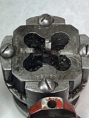 REED MFG CO Pipe Threader Die Ratchet 6-Die Heads&5-Dies 1/4,3/8,1/2NPT,1/2-13NC