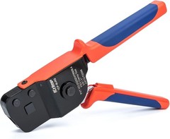 Versatile PEX Crimp Tool for Various Sizes, One-Hand Operation, Durable Design