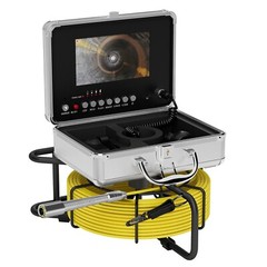 7inch Sewer Pipe Inspection Camera Drain Sewer Pipeline Industrial Endoscope 30m
