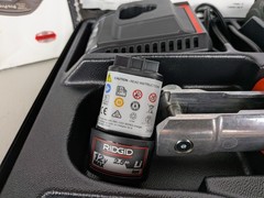 RIDGID RP 115 Mini Press Tool Kit 1/2 in to 3/4 Copper Stainless and 1 Battery