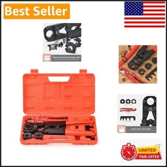 Compact & Lightweight 4.4 lb PEX Crimping Tool for Professional Installations