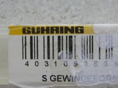 Guhring M12 x 1.25 6XH Din 2174 PM8%co Roll Form Tap 927-12.006