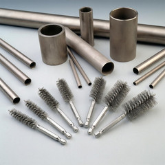 6Pcs Copper Tube Pipe Cleaner Brush Set 1/2&Prime; 3/4&Prime; 1&Prime; Wire Bore Drill 1/4&Prime; Hex