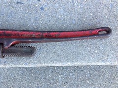 RIDGID 18&Prime; Heavy Duty Pipe Wrench The Ridge Tool Co. USA Excellent Operating Con