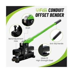 Conduit Bender, 12~14.3mm（9/16in）- Adjustable Offset for Flexible