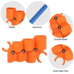 12x 1/4&Prime;-1&Prime; Pipe Depth Gauge Deburring Kit Plumbing Tool for PEX Copper PVC CPVC