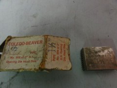 Toledo Beaver 1 1/2&Prime; 999A 2&Prime; H.S. Opening Die Head Pipe Threader Die