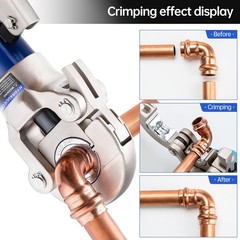 IBOSAD Copper Tube Fittings Hydraulic Pipe Crimping Tool 16.2 inches,