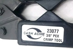 3/8&Prime; Crimper Large L Pex Crimp Tool Cash Acme 23077 Soft Touch Ultra-Lite