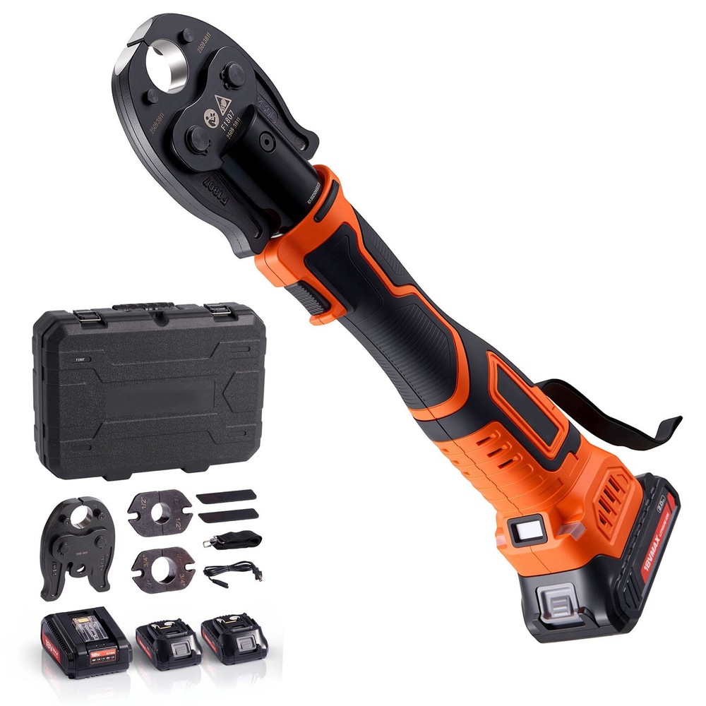 Cordless 18V PEX Press Tool for 1/2-1&Prime; Pipes ASTM F1807