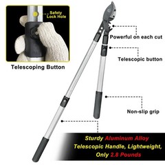 26-41 Inch Extendable Anvil Loppers, Sync Drive Leverage Tree Trimmers, Teles&hellip;