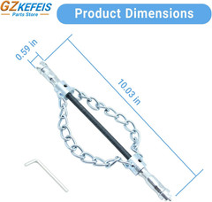 Flex‑Shaft Sewer Descaling Chain, Push-Type Rotary Cable for PVC Pipes, Toilets