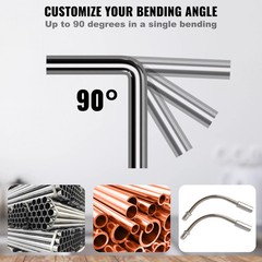 Ratcheting Pipe Tube Bender Kit w/ 7 Dies & Cutter HVAC AC Refrigeration