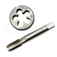 5/818 Tap And Die Set UNF Machine Thread Tap Round Thread Right Hand HSS