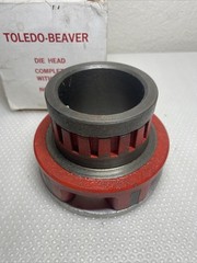 Toledo No 12 Die Head Set With Dies 2&Prime;, 1&Prime;, 3/4, 1/2&Prime;, 3/8&Prime;, 1/4&Prime;, 1/8&Prime; **AS IS*