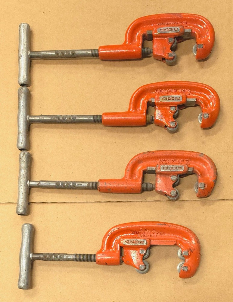 Ridgid Pipe Cutter Ridge Tool Co. 42A 4 Wheel 3/4 To 2 & (3) 2A Pipe Cutters