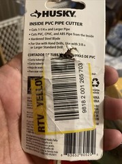 HUSKY Internal Diameter PVC Pipe Cutter for 1-1/4&rdquo; and Larger Pipes 1003-067-563