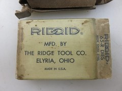 Ridgid No. 65-R Dies Replacement Pipe Threader Head Vintage Made In USA