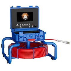 Sewer Pipe Inspection Camera 512Hz Self Leveling w/ Meter Counter 100M 7&rdquo;